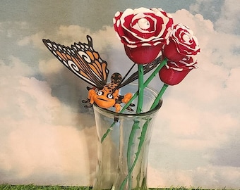 Rose Flowers everlasting, Dipped Color Roses, Valentine's Day Gift