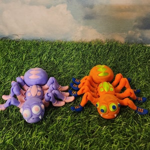 Flexi Spider Articulated Spider 3D Printed Spider