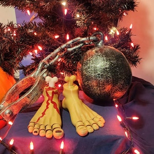 Flexi Feet Left and Right Foot Bone Flexi factory Halloween decor 3D Printed