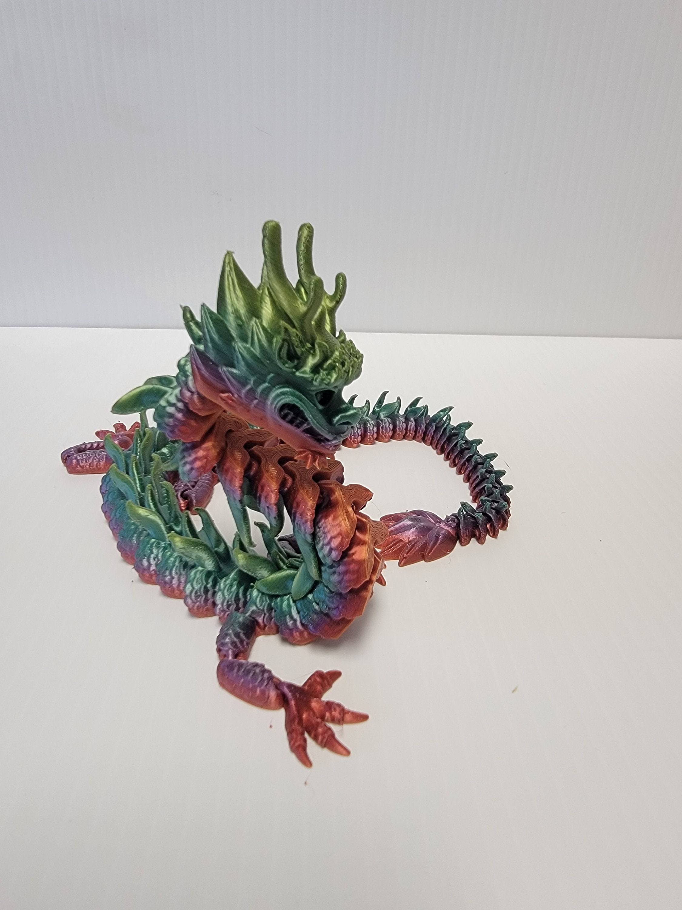 Articulated Dragon Fidget Toy 3d Printed Flexi Dragon - Etsy
