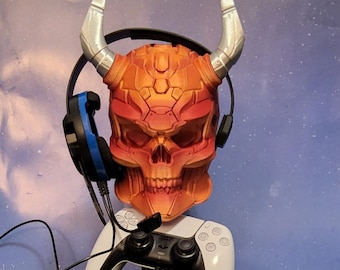 Sci-Fi Skull Headphone and Game Controller Holder