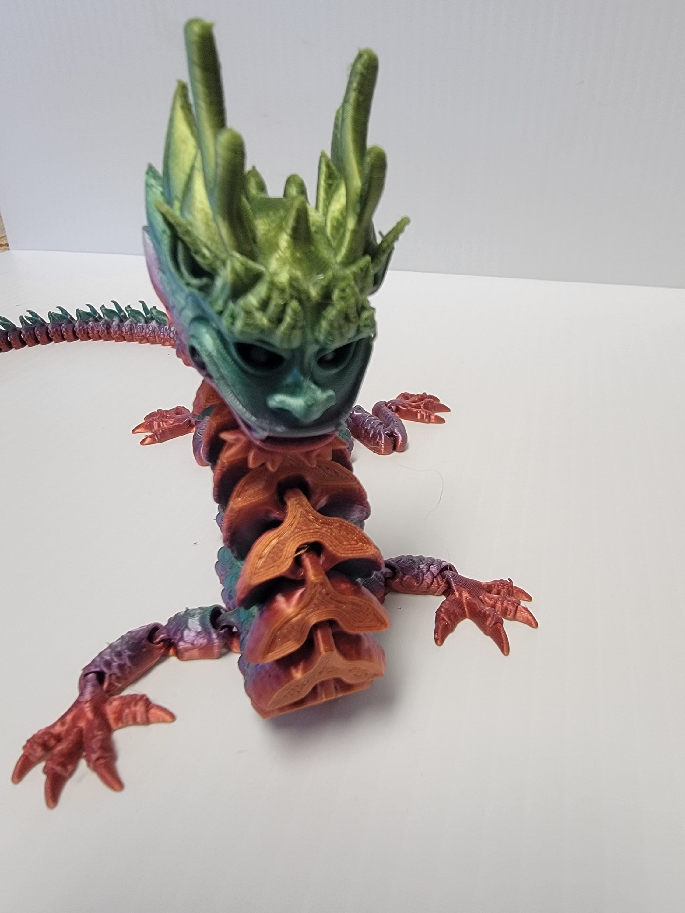 Articulated Dragon Fidget Toy 3d Printed Flexi Dragon - Etsy