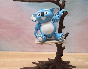 Oso koala con árbol Koala articulado 3D