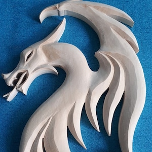 Natural wooden dragon, Unfinished Wooden Dragon, Dragon, Wood carving Dragon, Carving wall Dragon, Carved panel Dragon, Art Dragon