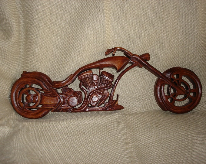 wooden chopper bike
