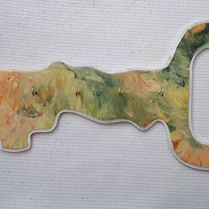 Key holder wall, Hand painted key holder, Wood key holder, Key holder for wall