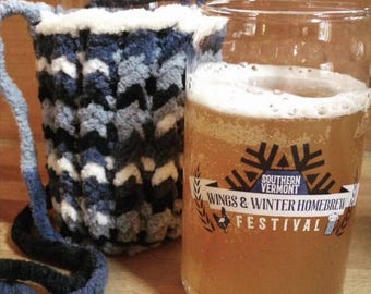 Knit Beer Tasting Glass Holder