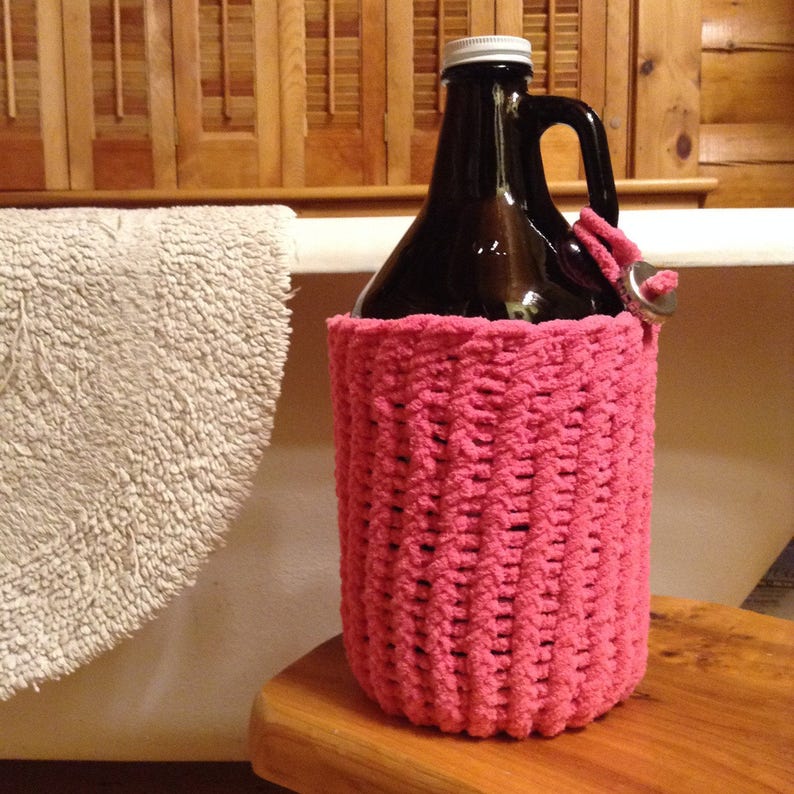 Knit Beer Growler Sweater Cozy - Thumbnail 4