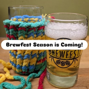 Knit Beer Tasting Glass Holder