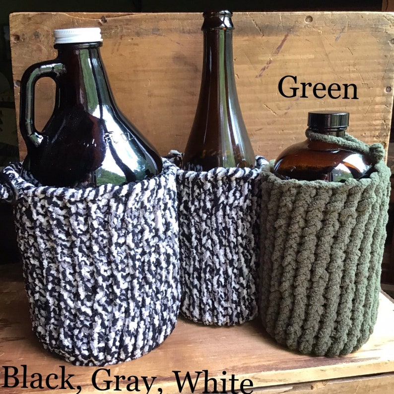 Knit Beer Growler Sweater Cozy - Thumbnail 3