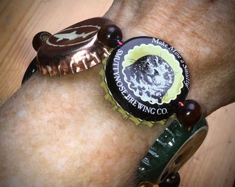 Craft Beer Bottle Cap Bracelets