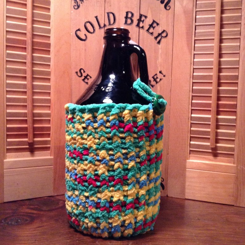 Knit Beer Growler Sweater Cozy