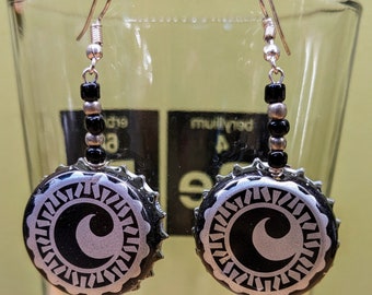 New England (ME, NH, VT) Craft Beer Bottle Cap Earrings