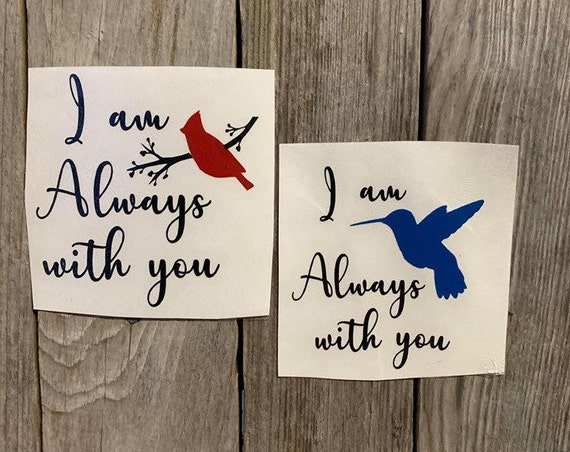 Cardinal Hummingbird Decal in Memory Decals for Ornaments | Etsy