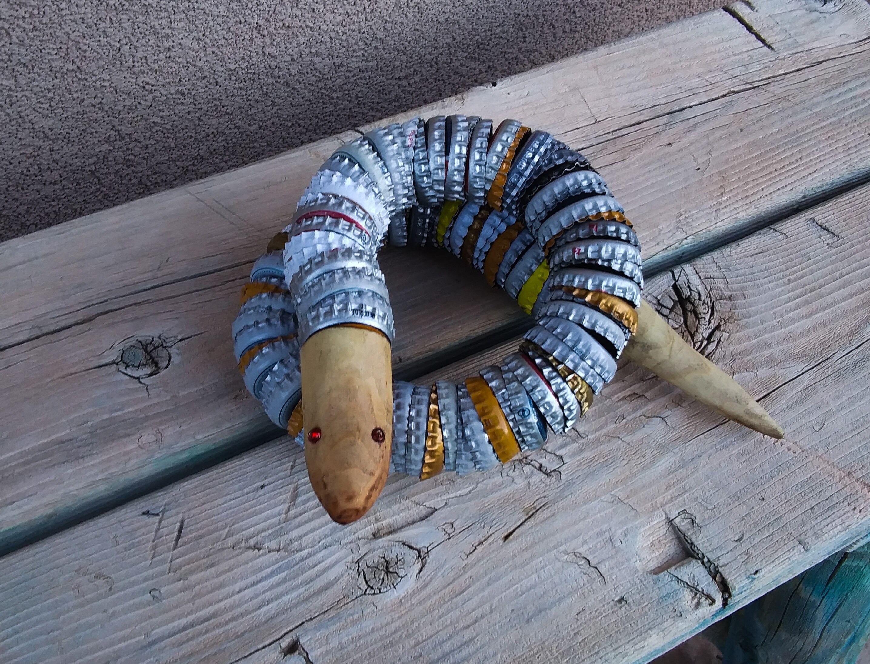 Bottle Cap Snake Etsy
