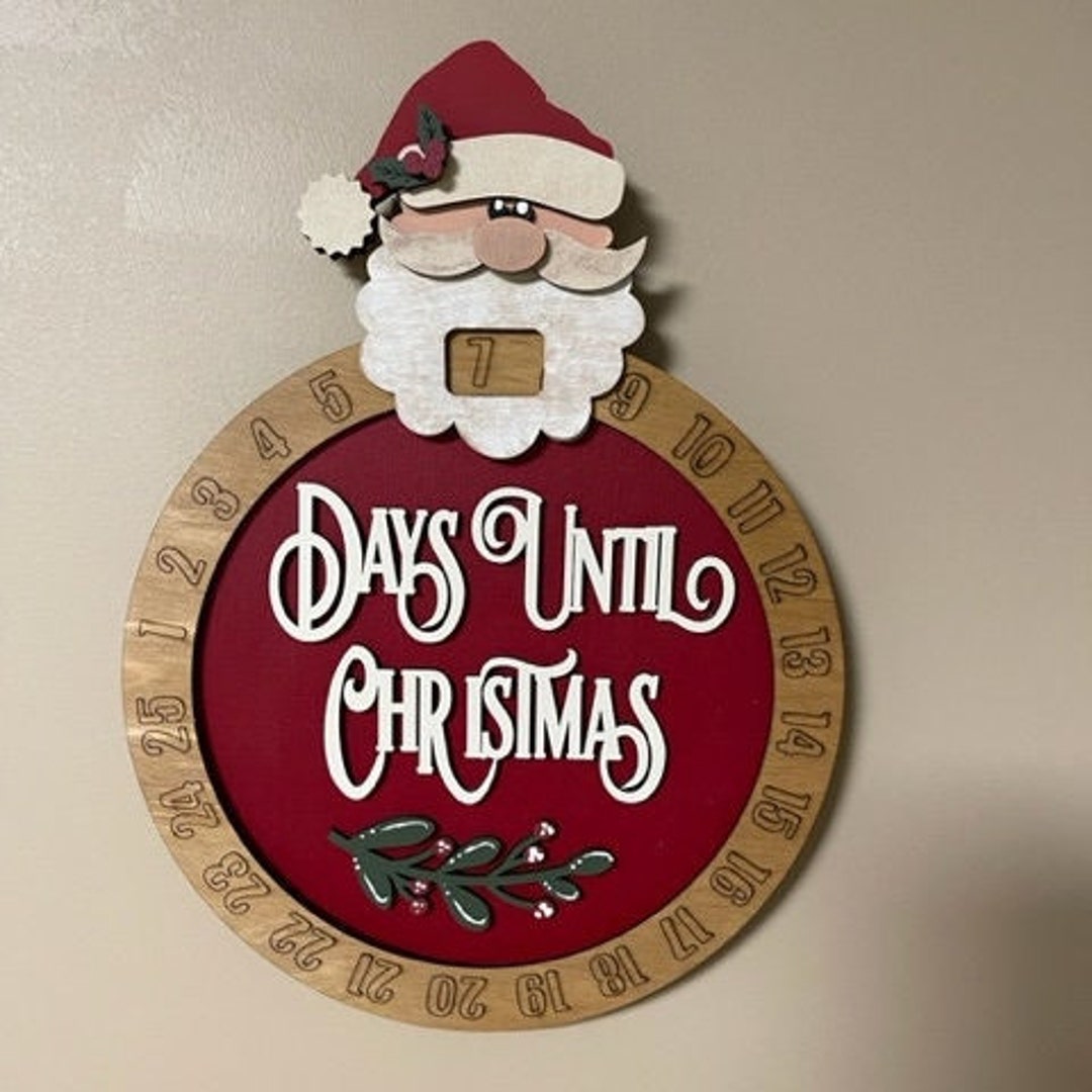 Santa's Countdown to Christmas, Santa Countdown, Santa Calendar. Days