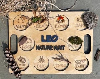 Personalized Nature Hunt Board:  Scavenger Hunt