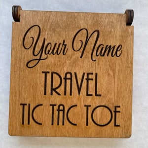 Tic-Tac-Toe game, Personalized, Game gift, travel game, Gift.
