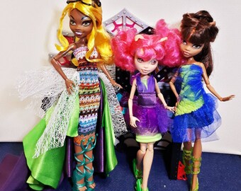 used monster high dolls lot for sale