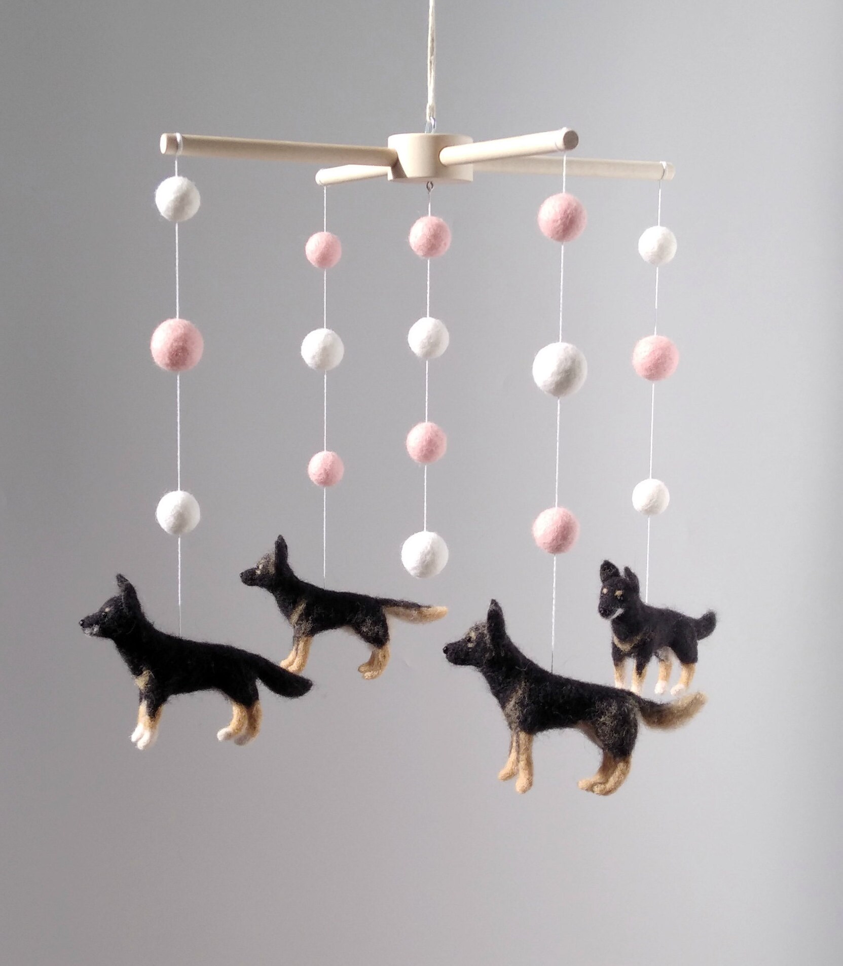 Dogs Baby mobile Dog Crib mobile Nursery decor Baby shower Etsy