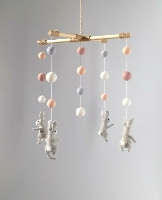 bunny cot mobile