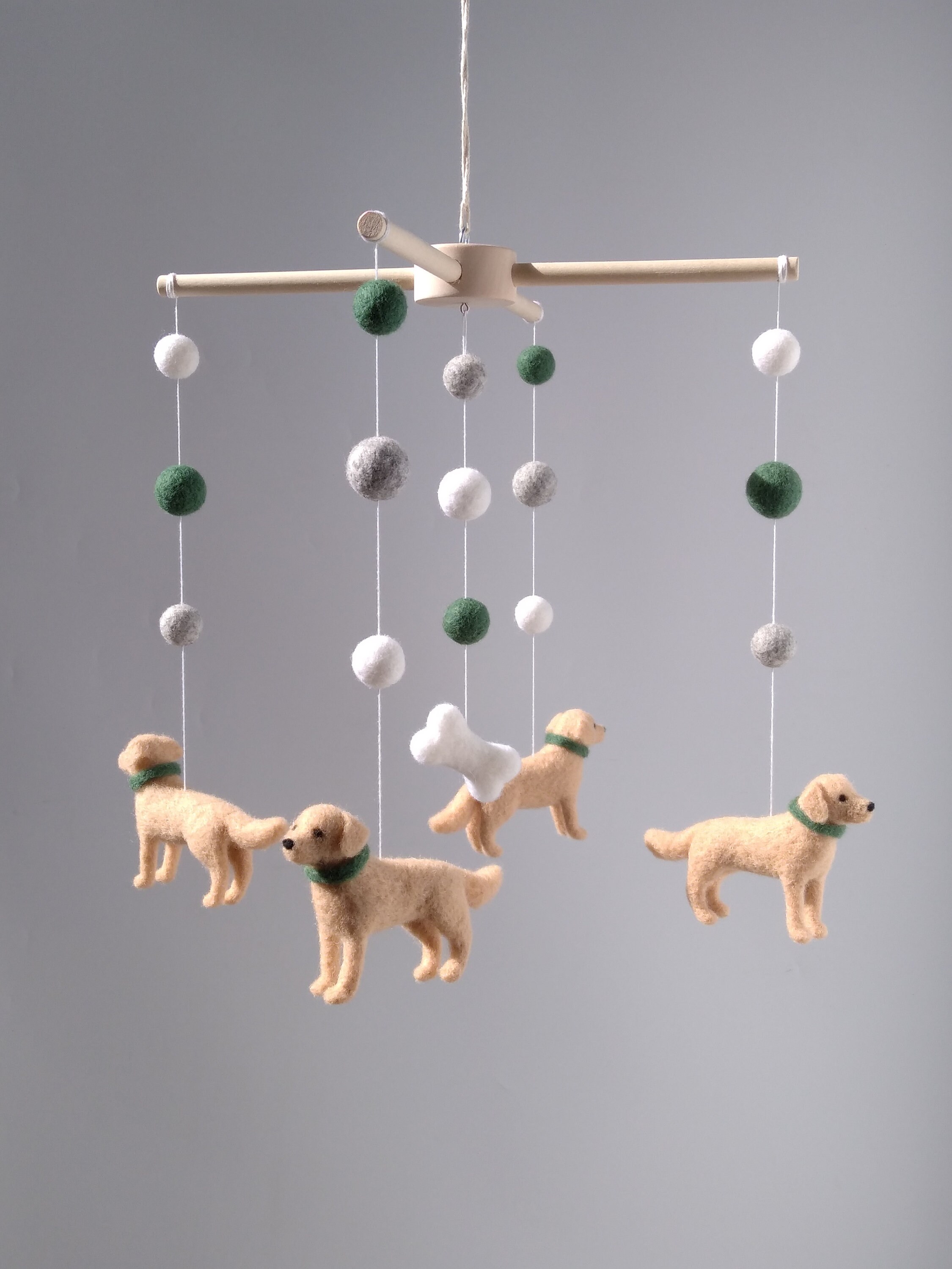 Dogs baby mobile with Golden Retriever Nursery crib decor Etsy