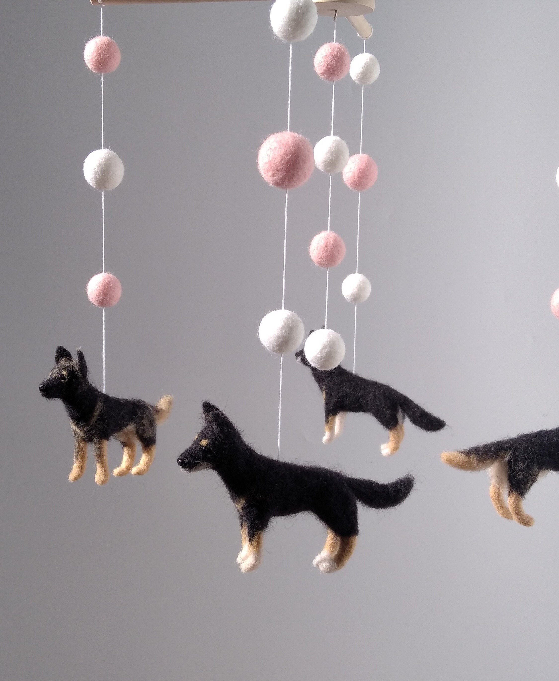 Dogs Baby Mobile Dog Crib Mobile Nursery Decor Baby Shower Etsy