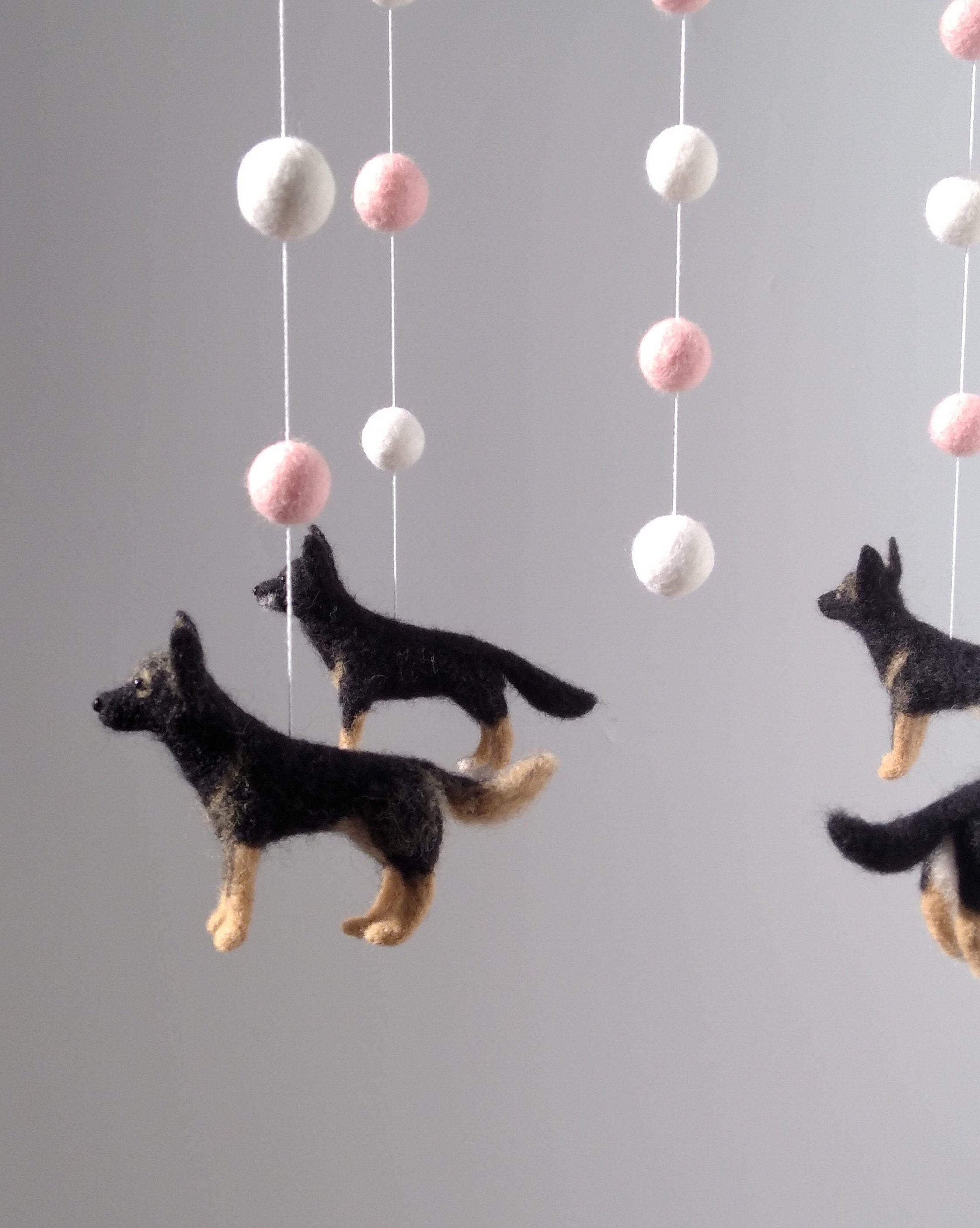 Dogs Baby Mobile Dog Crib Mobile Nursery Decor Baby Shower Etsy