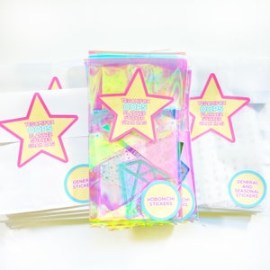 Oops Planner Sticker Grab Bags - Mystery Bags - Hobonichi Weeks Stickers - Seasonal Stickers - Seconds Stickers - Misfit Stickers - Foiled