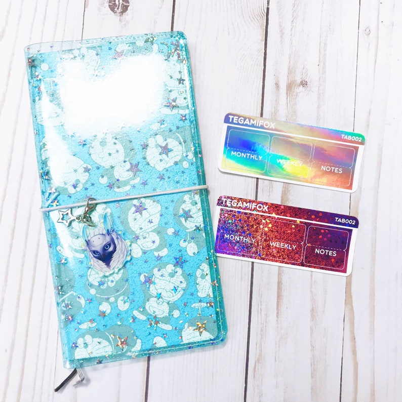 Oops Foiled Planner Tabs Seconds Stickers Hobonichi Weeks and Cousin Monthly Tab Stickers Multiple Foil Colors image 8