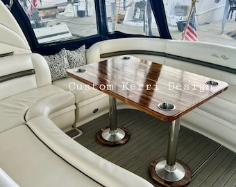 Teak Boat Table Top | Custom Yacht, Dining, or Countertop