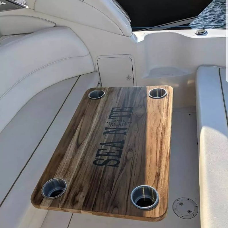 Boat Table Teak Custom Made Yacht Table Cockpit Table Design Etsy