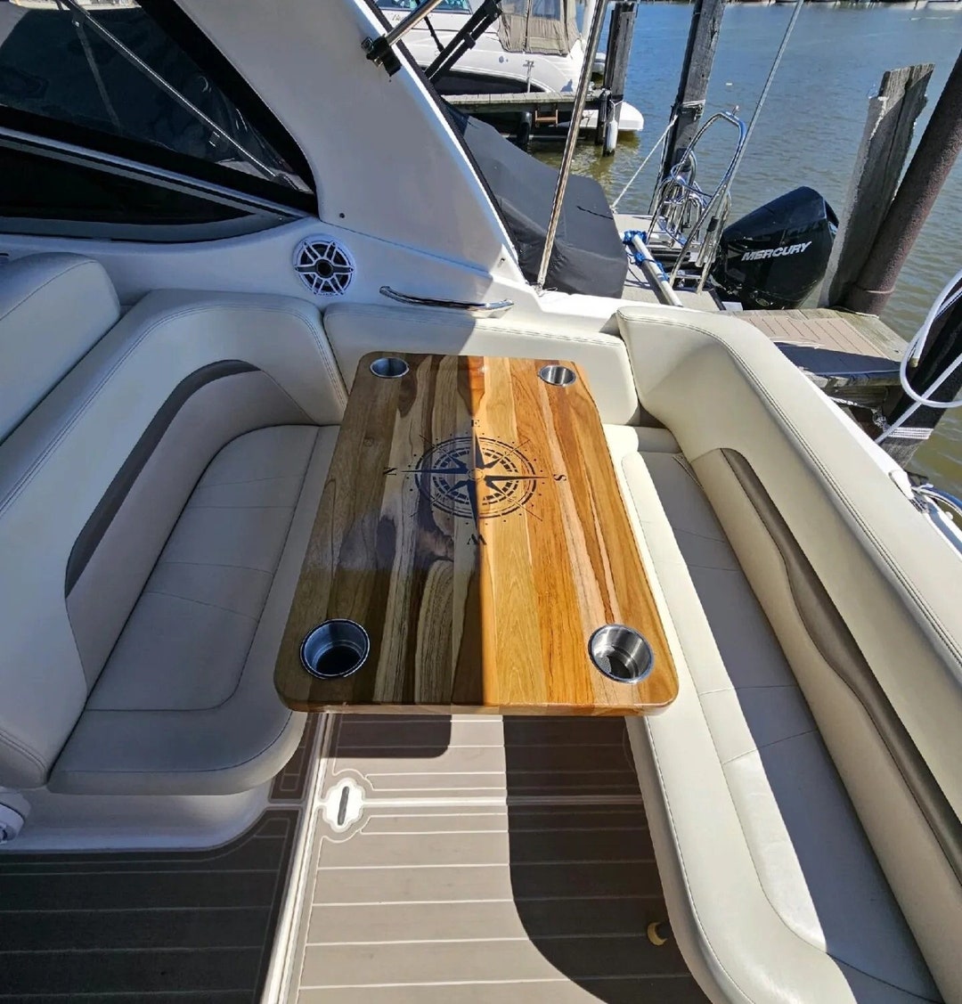 Boat Table Teak Table Custom Made Yacht Cockpit Table Design Etsy