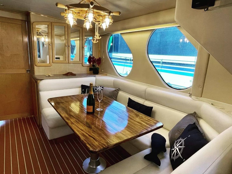 Boat Table Teak Custom Made Yacht Table Cockpit Table Design Etsy