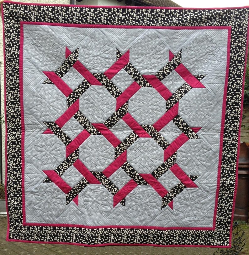 Friendship Chain Patchwork Quilt PDF Pattern Download Etsy