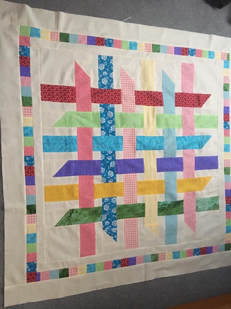 Ribbon Weave Quilt Pattern Etsy