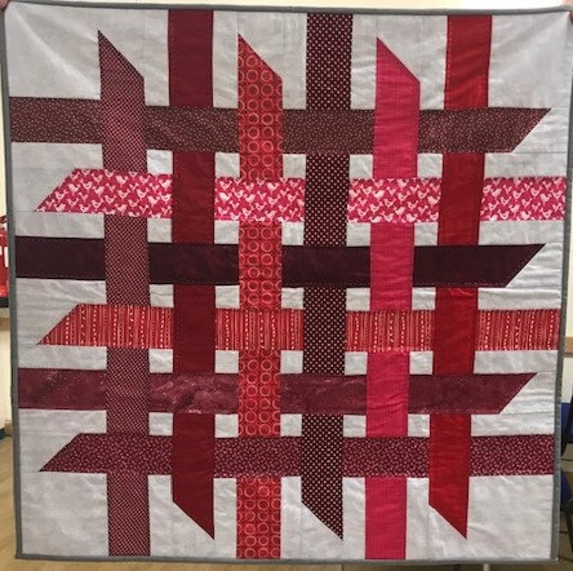 Ribbon Weave Quilt Pattern Etsy