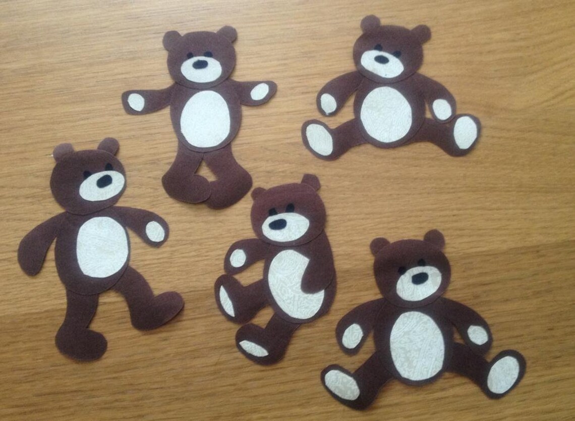 Teddy Bear Applique PDF Pattern - Etsy