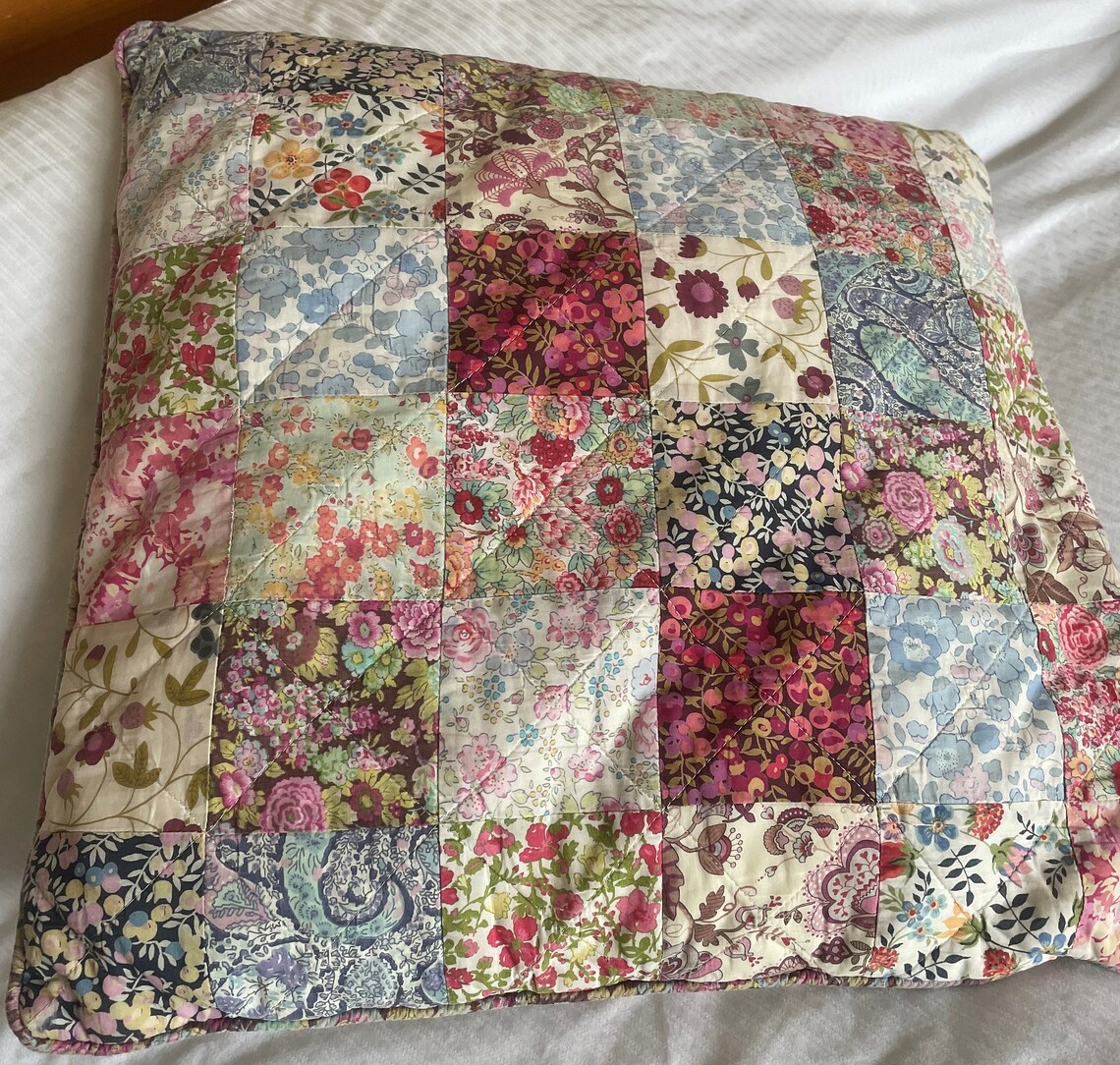 Log Cabin Heart Pillow PDF Pattern Etsy