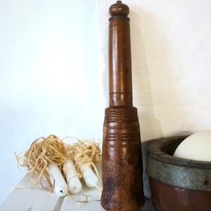 large french  wooden  APOTHECARY PESTLE 19th