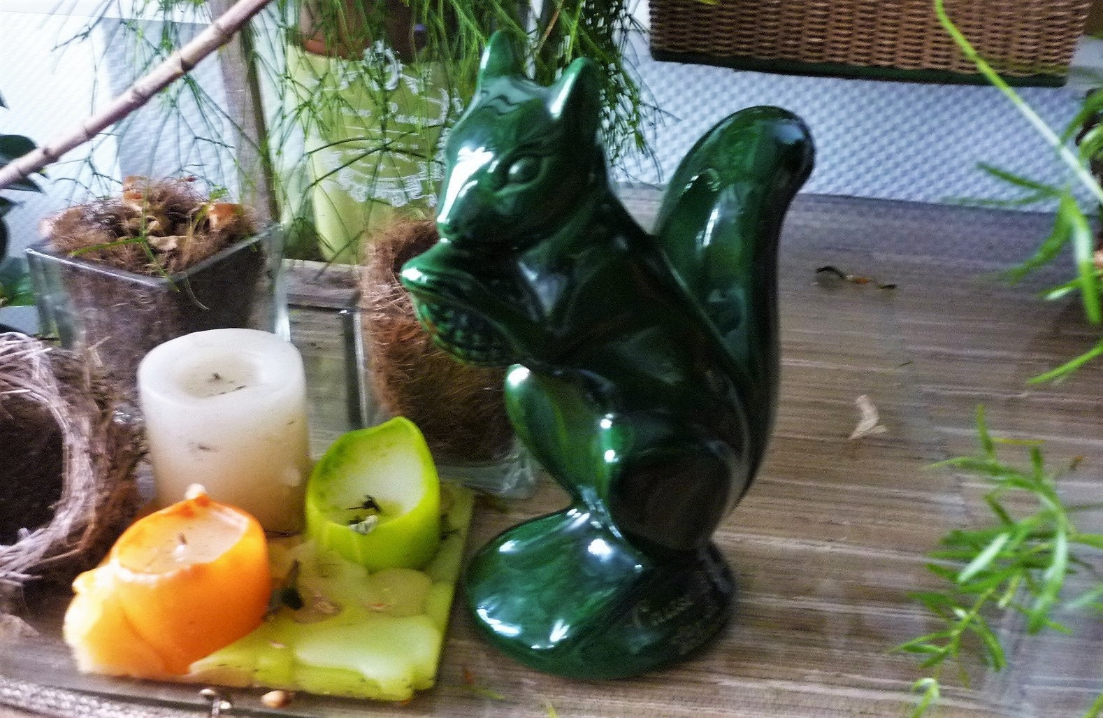 Tireline Ancienne Écureuil Céramique Française Publicité Caisse d'épargne Valenciennes