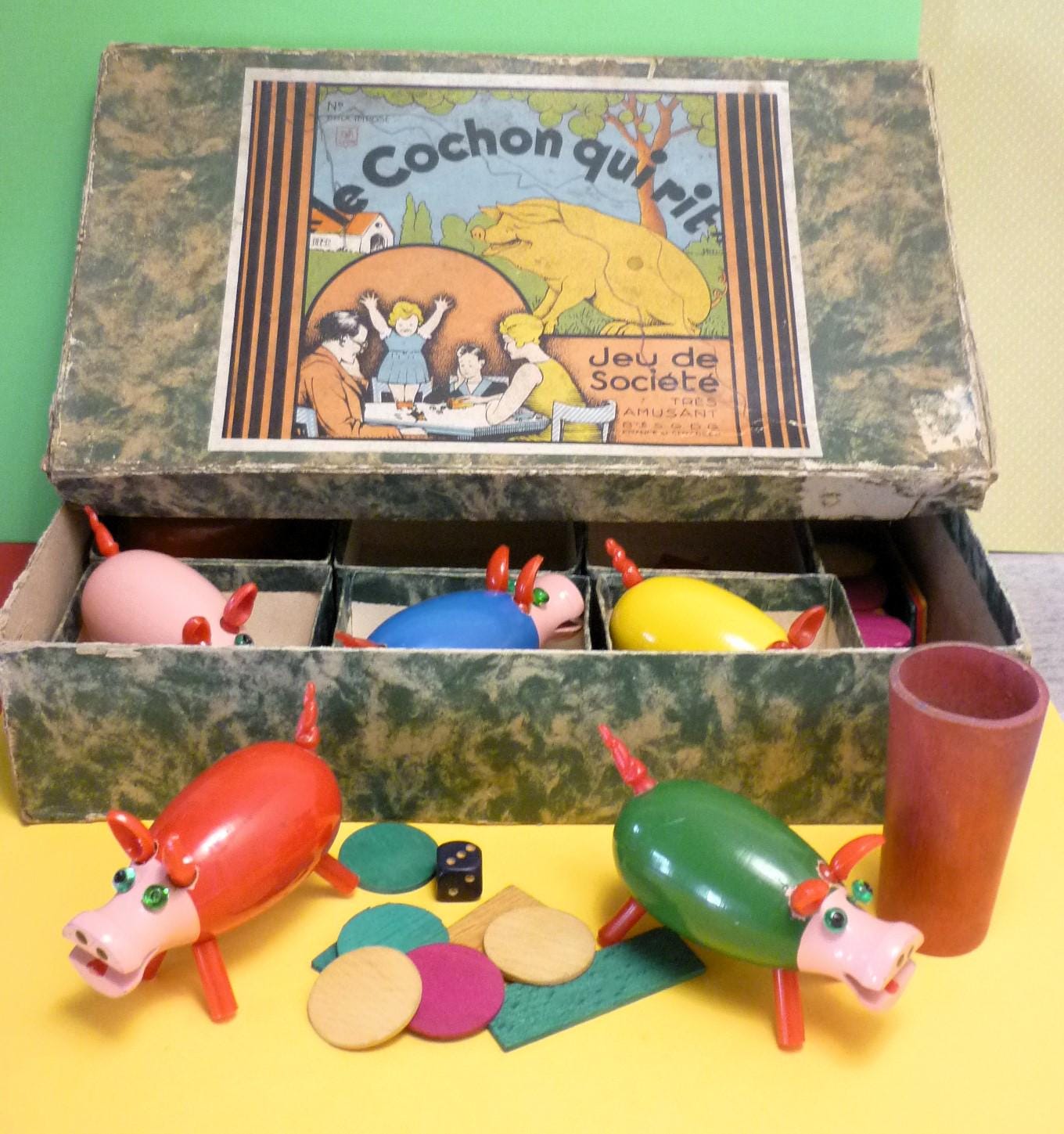 Anciens Jeux De Société 'Le Grand Meusien', édition Vintage, Sans Marque