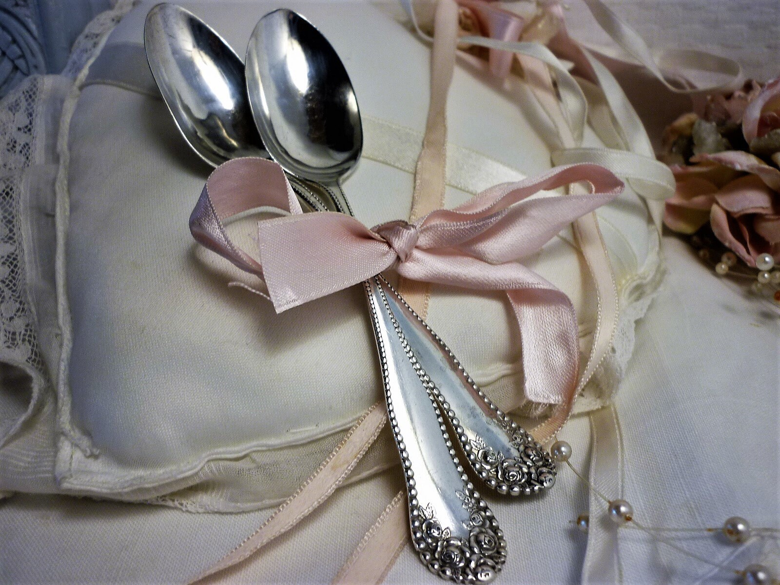 2 Cuillères à Café Cuilleres Thé Argent Massif Birmingham