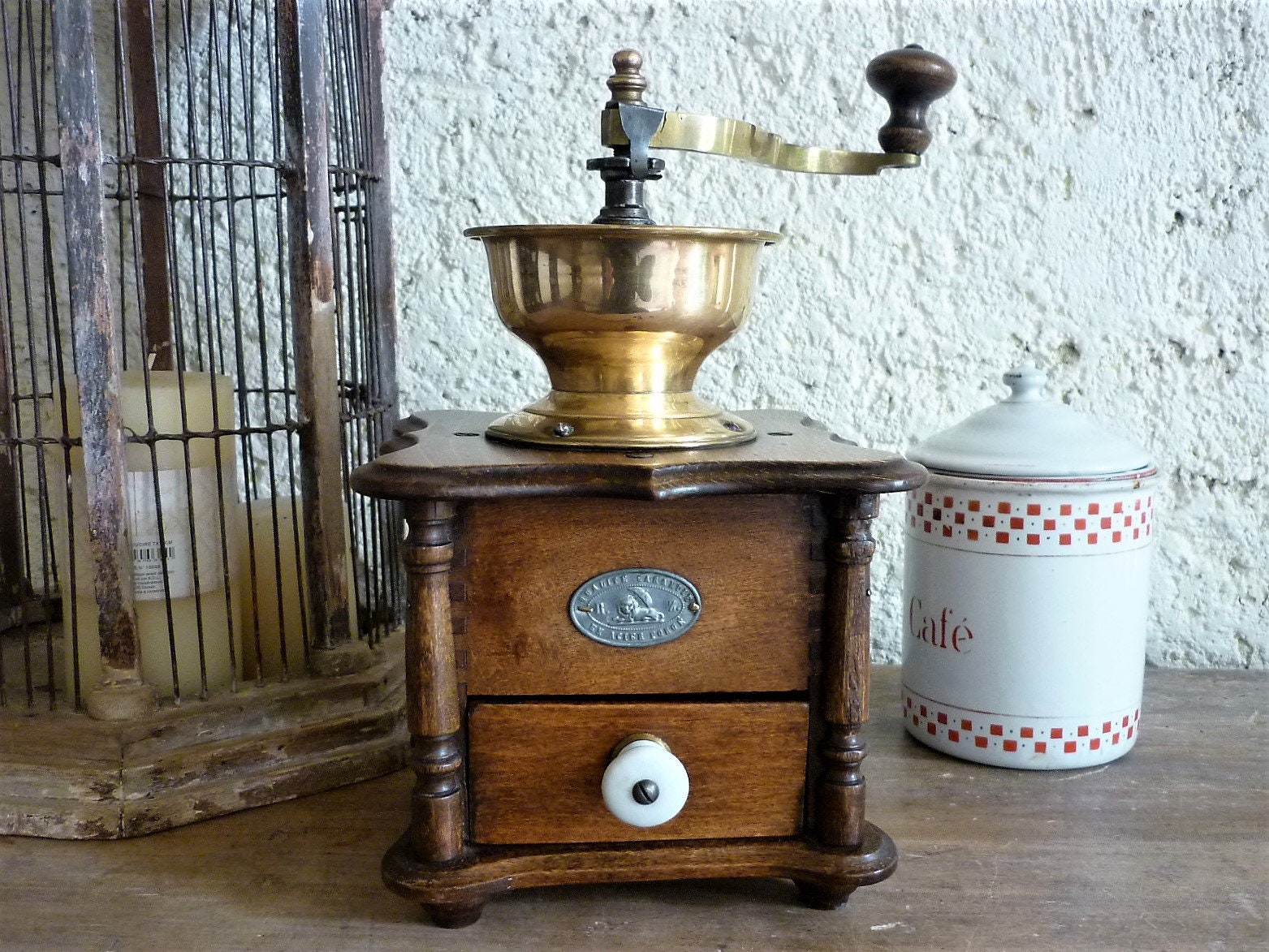 Original Ancien Moulin à Café Zassenhaus Germany 1900/1920.