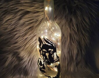 Alsation Pup Light Bottle
