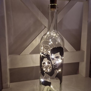 John Travolta & Olivia Newton John Grease Light Bottle