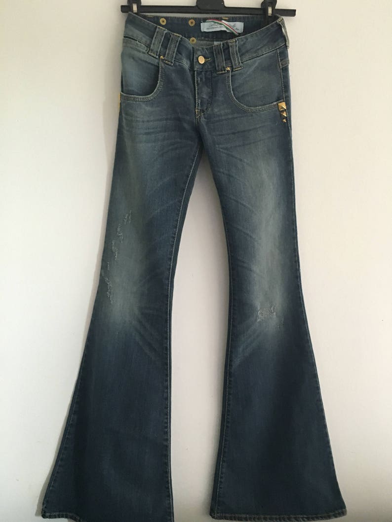 womens denim bell bottoms