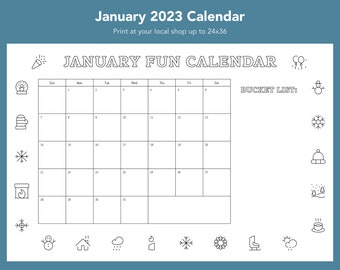 January Wall Calendar