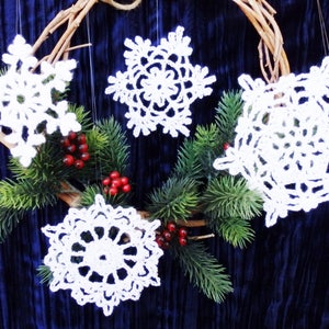 Felt Snowflakes, Die Cut Lacy Snowflakes 