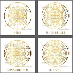 Prière sacrée ホ・オポノポノ ユニークな à imprimer、couleur、または